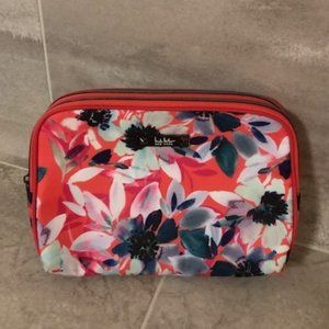 3/$12 Nicole Miller Double Zip Cosmetic Pouch EUC